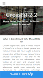 Mobile Screenshot of crossfit2point2.com