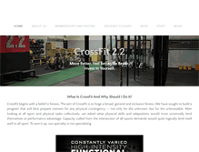 Tablet Screenshot of crossfit2point2.com